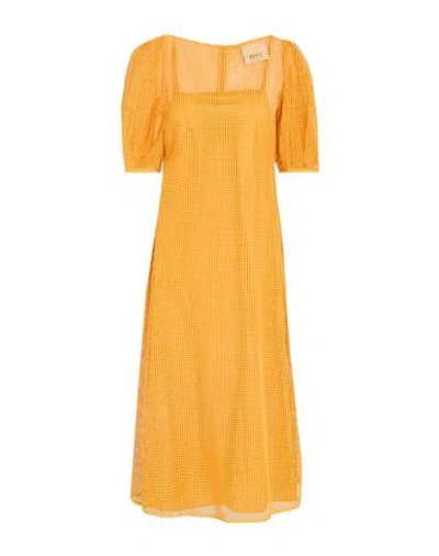 ERIKA CAVALLINI ERIKA CAVALLINI WOMAN MIDI DRESS MANDARIN SIZE 8 COTTON