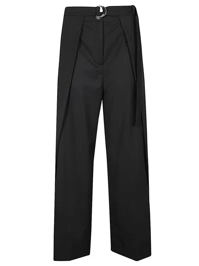 ERIKA CAVALLINI ERIKA CAVALLINI WOOL TWILL AMELIA TROUSERS