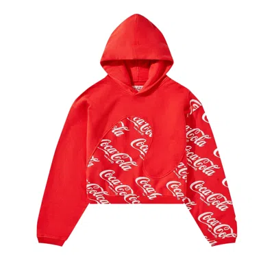 ERL ERL COCA COLA SWIRL HOODIE 'RED'