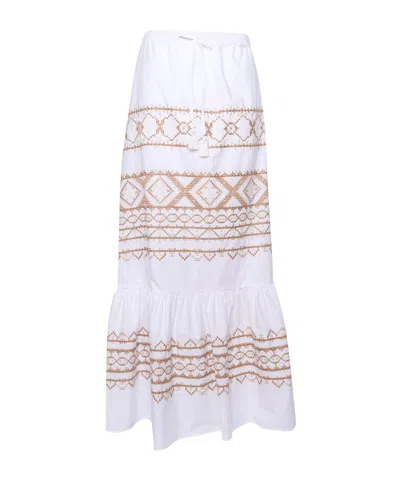 ERMANNO SCERVINO EMBROIDERED RUFFLED SKIRT