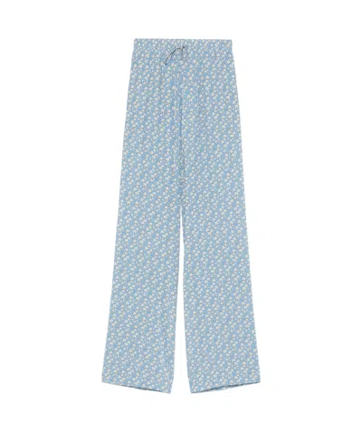 ERMANNO SCERVINO ERMANNO SCERVINO FLORAL WIDE LEG PANTS