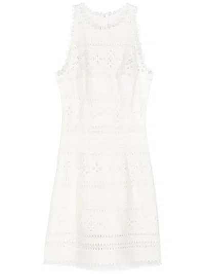 ERMANNO SCERVINO FRINGED KNITTED MINI DRESS