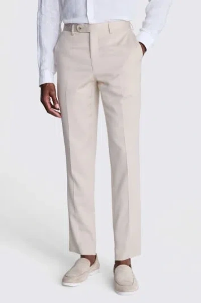 ERMENEGILDO ZEGNA CLOTH MEN'S ERMENEGILDO ZEGNA CLOTH ITALIAN TAILORED FIT LIGHT CAMEL BROWN SILK TROUSERS