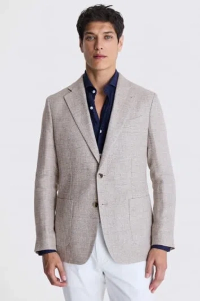 ERMENEGILDO ZEGNA CLOTH MEN'S ERMENEGILDO ZEGNA CLOTH ITALIAN TAILORED FIT TAUPE JACKET
