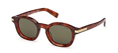 ERMENEGILDO ZEGNA ERMENEGILDO ZEGNA EZ0229 HAVANA BEIGE/SMOKE 47/23/145 UNISEX SUNGLASSES