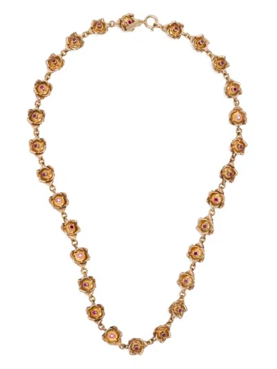 ERNEST W BAKER ROSE NECKLACE