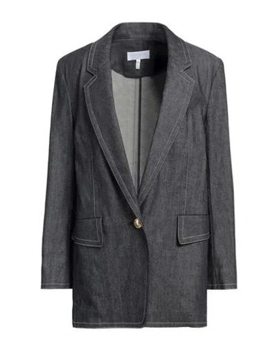 ESCADA SPORT ESCADA SPORT WOMAN BLAZER BLUE SIZE 8 COTTON, ELASTANE