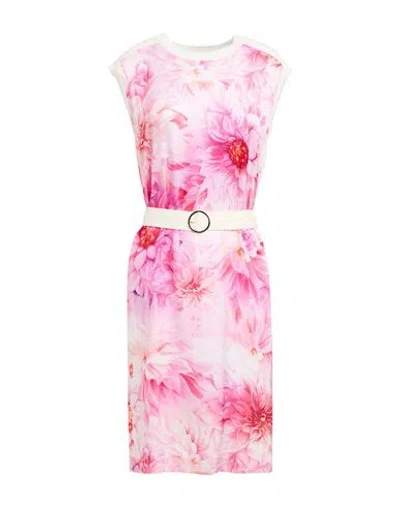 ESCADA ESCADA WOMAN MINI DRESS FUCHSIA SIZE XL VISCOSE, POLYESTER