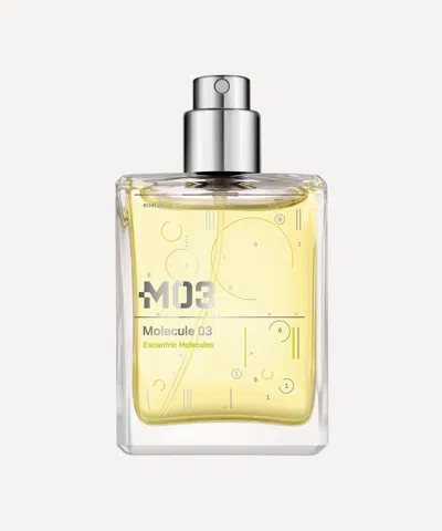 ESCENTRIC MOLECULES ESCENTRIC MOLECULES MENS MOLECULE 03 EAU DE TOILETTE 30ML WITH TRAVEL CASE