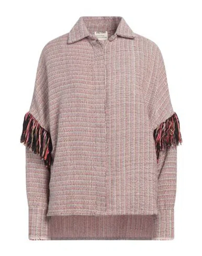 ESCVDO ESCVDO WOMAN SHIRT PINK SIZE 6 COTTON