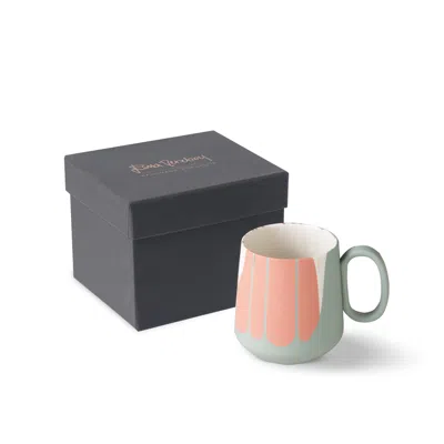 ESMA DEREBOY GREEN / RED TUBE MUG COLOUR WAVE NILE CORAL IVORY COLOUR