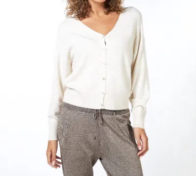 ESQUALO V NECK CARDIGAN IN LIGHT SAND
