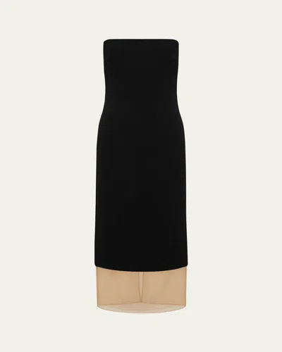 ESSE STUDIOS ISSIA STRAPLESS MIDI DRESS