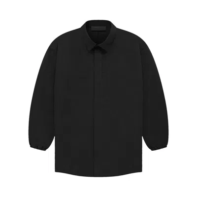 ESSENTIALS FEAR OF GOD ESSENTIALS BUTTON DOWN SHIRT 'BLACK'