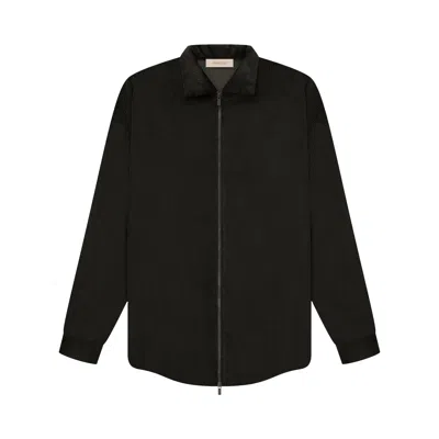 ESSENTIALS FEAR OF GOD ESSENTIALS CORDUROY SHIRT JACKET 'OFF BLACK'
