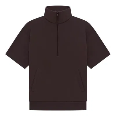 ESSENTIALS Fear of God Essentials Drop2 SS23 LS Halfzip 3/4 Sweatshirt 'Brown'