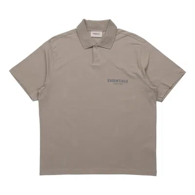 ESSENTIALS Fear of God Essentials FW20 Logo Polo Shirt 'Taupe'