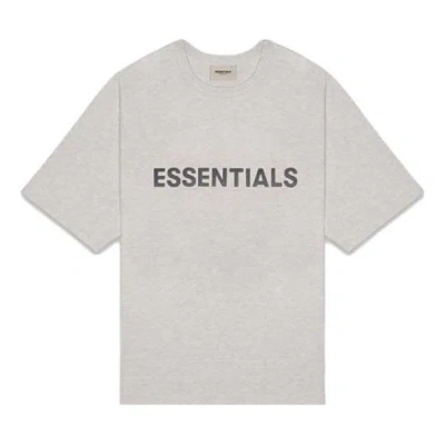 ESSENTIALS Fear of God Essentials FW20 Logo Tee 'Heather Oatmeal'