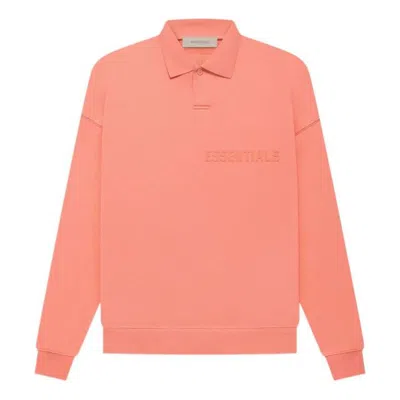 ESSENTIALS Fear of God Essentials FW22 LS Polo 'Coral'