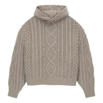 ESSENTIALS Fear of God Essentials FW23 Cable Knit Hoodie 'Core Heather'