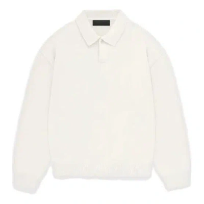 ESSENTIALS Fear of God Essentials FW23 Knit Polo 'Cloud Dancer'