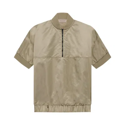 ESSENTIALS FEAR OF GOD ESSENTIALS HALF ZIP PULLOVER 'OAK'