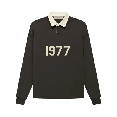 ESSENTIALS FEAR OF GOD ESSENTIALS HENLEY RUGBY 'OFF BLACK'