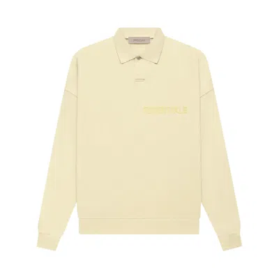 ESSENTIALS FEAR OF GOD ESSENTIALS LONG-SLEEVE POLO 'CANARY'