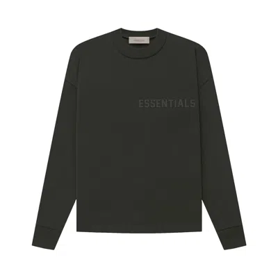 ESSENTIALS FEAR OF GOD ESSENTIALS LONG-SLEEVE TEE 'OFF BLACK'