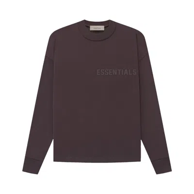 ESSENTIALS FEAR OF GOD ESSENTIALS LONG-SLEEVE TEE 'PLUM'
