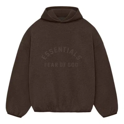 ESSENTIALS Fear of God Essentials Nylon Fleece Hoodie 'Heather Wood'