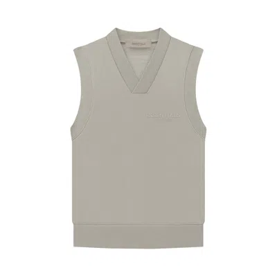 ESSENTIALS FEAR OF GOD ESSENTIALS PULLOVER V-NECK VEST 'SEAL'