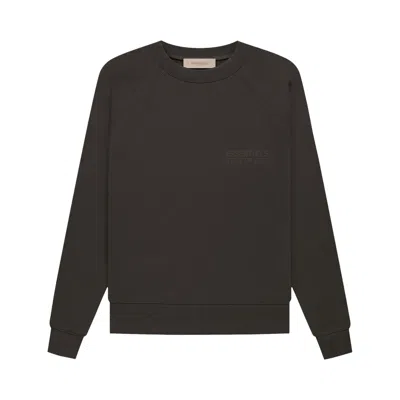 ESSENTIALS FEAR OF GOD ESSENTIALS RAGLAN CREWNECK 'OFF BLACK'