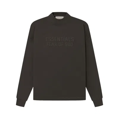 ESSENTIALS FEAR OF GOD ESSENTIALS RELAXED CREWNECK 'OFF BLACK'