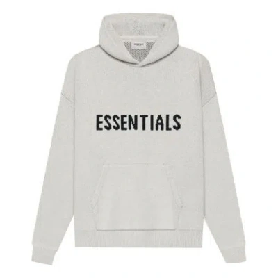 ESSENTIALS Fear of God Essentials SS21 Knit Hoodie 'Light Heather Oatmeal'
