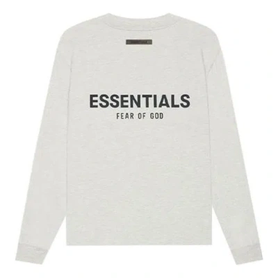 ESSENTIALS Fear of God Essentials SS21 Long Sleeve T-Shirt 'Light Heather Oatmeal'