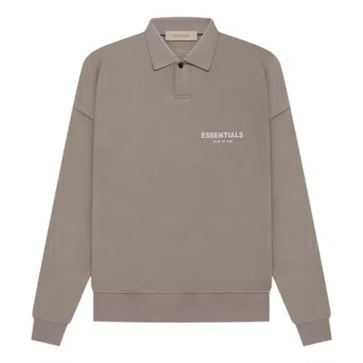 ESSENTIALS Fear of God Essentials SS22 Long Sleeve Polo Desert Taupe