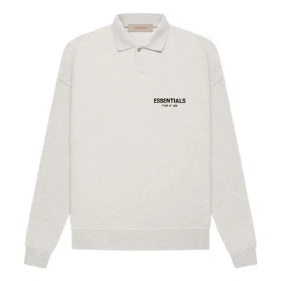 ESSENTIALS Fear of God Essentials SS22 Long Sleeve Polo Shirt 'Light Oatmeal'