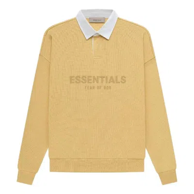 ESSENTIALS Fear of God Essentials SS23 Waffle Long Sleeve Polo Shirt 'Light Tuscan'