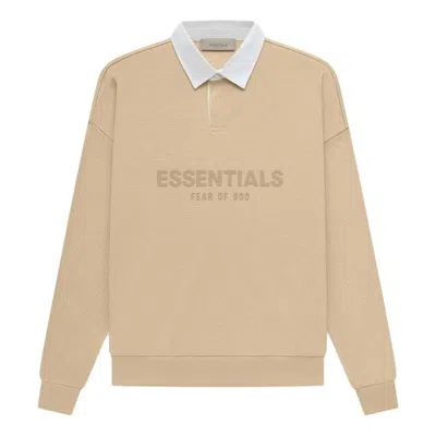ESSENTIALS Fear of God Essentials SS23 Waffle Long Sleeve Polo Shirt 'Sand'