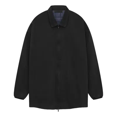 ESSENTIALS Fear of God Essentials SS24 Denim Filled Shirt Jacket 'Overdye Black Denim'