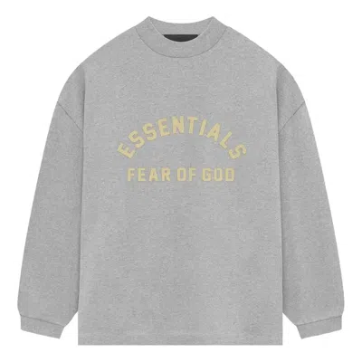 ESSENTIALS Fear of God Essentials SS24 Heavy Jersey Long-Sleeve T-Shirt 'Light Heather Grey'