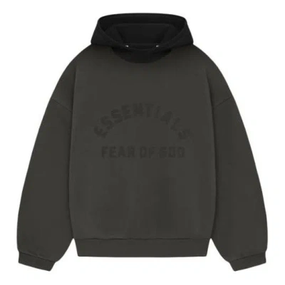 ESSENTIALS Fear of God Essentials SS24 Nylon Fleece Hoodie 'Ink Jet Black'