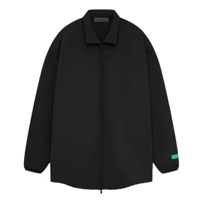 ESSENTIALS Fear of God Essentials SS24 Nyon Filled Shirt Jacket 'Jet Black'