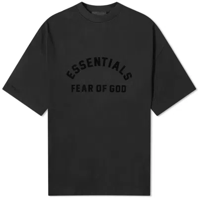 ESSENTIALS Fear of God Essentials SS24 Spring Printed Logo T-shirt 'Jet Black'