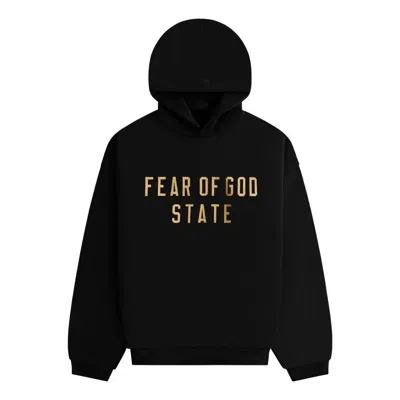 ESSENTIALS Fear of God Essentials SS25 Fleece Hoodie 'Black Yellow'