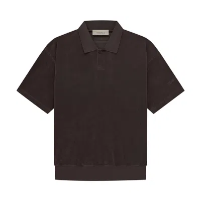 ESSENTIALS FEAR OF GOD ESSENTIALS TERRY POLO 'PLUM'
