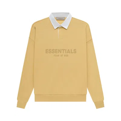 ESSENTIALS FEAR OF GOD ESSENTIALS WAFFLE HENLEY RUGBY 'LIGHT TUSCAN'