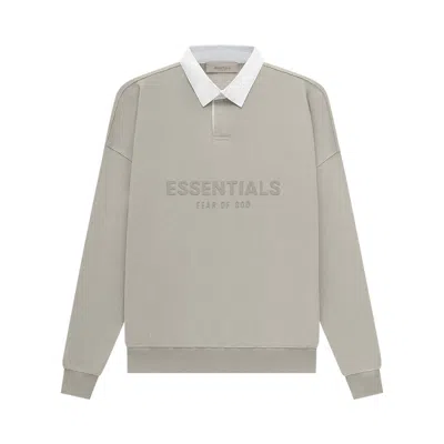 ESSENTIALS FEAR OF GOD ESSENTIALS WAFFLE HENLEY RUGBY 'SEAL'