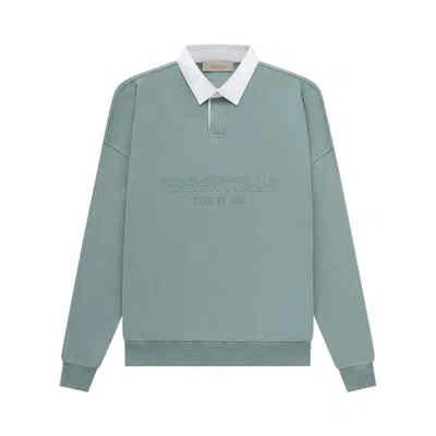 ESSENTIALS FEAR OF GOD ESSENTIALS WAFFLE HENLEY RUGBY 'SYCAMORE'